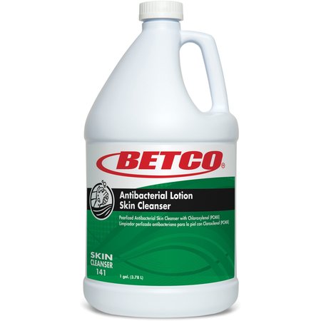 BETCO Skin Cleanser, Antibacterial Lotion, 1 Gallon, , Green, PK 4 BET1410400